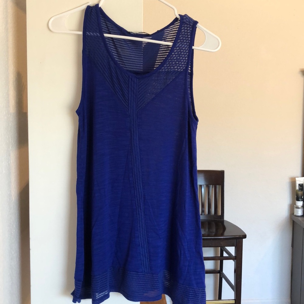Cable and Gauge royal blue sleeveless top